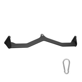 LAT Pulldown Attachment, Cable Machine Rowing V-bar Attachment, Tricep Pull Down Bar, Back Strength Training Rubber Coated Handle Grip