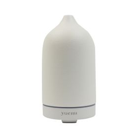YUEMI AROMASCAPE Essential Oil Diffuser Ultrasonic Aromatherapy Diffuser 160ml Ceramic Stone Aroma Diffuser with 7 Colors LED Night Light 4 Timer