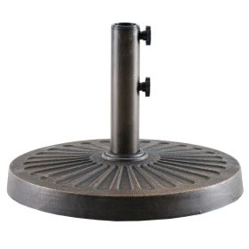 Sunshade Base For Courtyard Market, A 30-pound Durable Round Outdoor Stand, With A Resin Base And Iron Frame (Option: 18IN)
